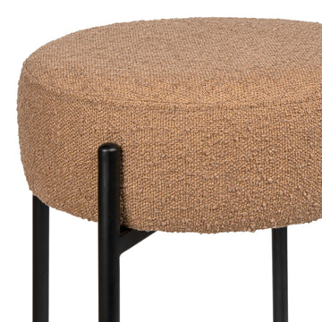 Paola Modern Metal/Bouclé Cushioned Counter & Bar Stool - JONATHAN Y
